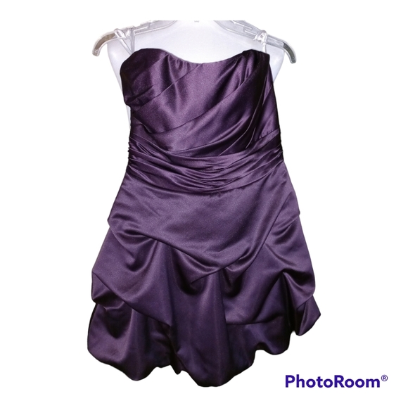 David's Bridal Dresses & Skirts - David's Bridal Deep Purple Formal Dress. Size 8. Worn twice. Priced to sell!